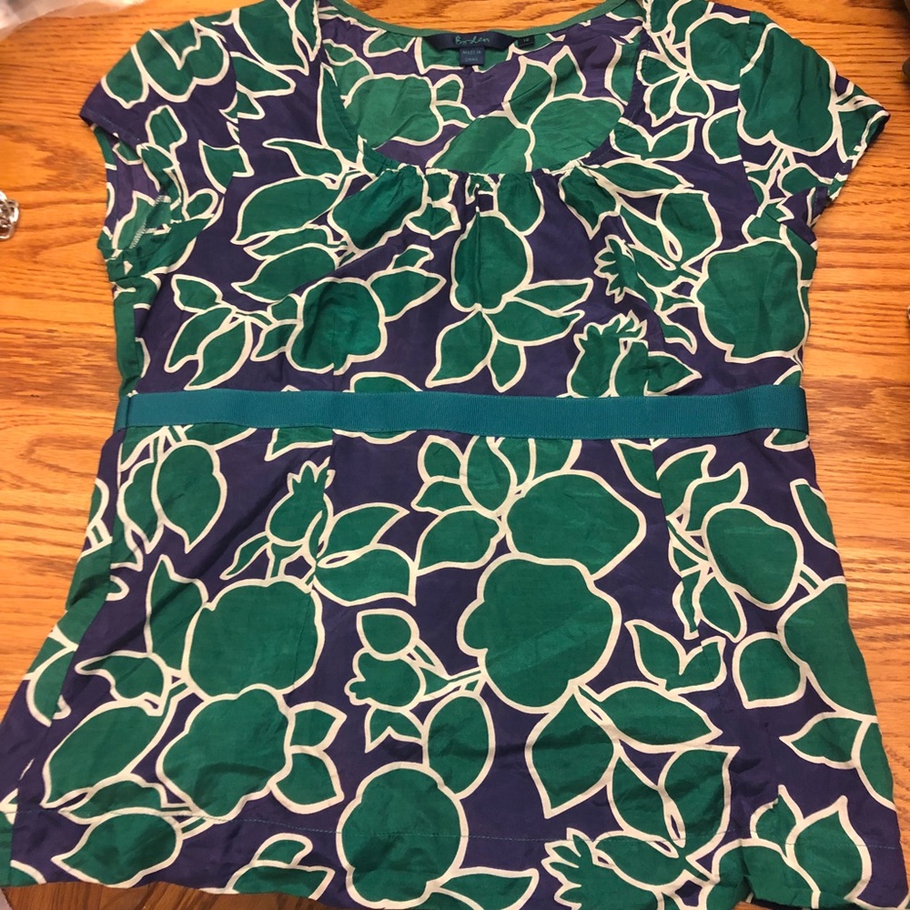 Boden floral blouse UK SIZE 12